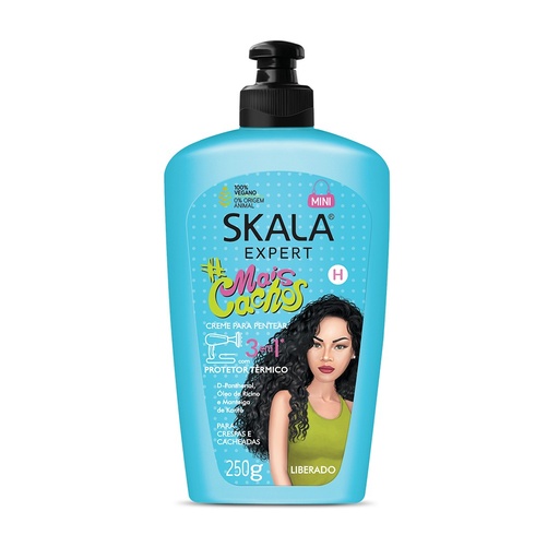 [CS02000037] CREMA PARA PEINAR SKALA BRASIL MAIS CACHOS 250G