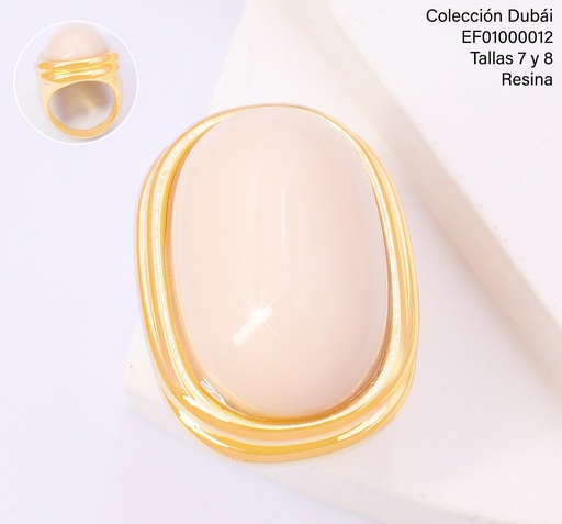 [EF01000012] ANILLO OV.BLANCO GRANDE FD25662