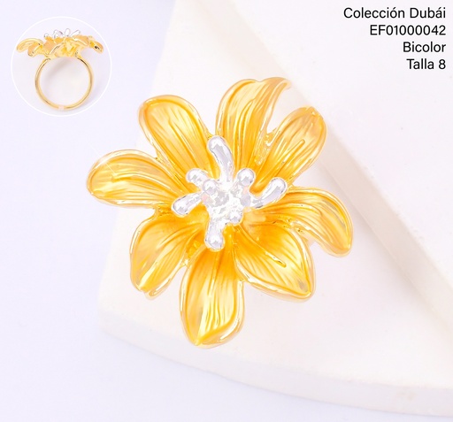 [EF01000042] ANILLO FLOR GR.CENTRO PLAT.FD25490