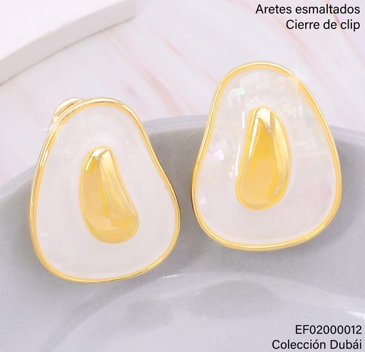 [EF02000012] ARETES GOTA PLANA GR. BLANCA FD25573