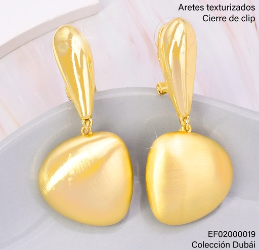 [EF02000019] ARETES DOR.GOTA LARGA C/TRIANGULO IRREG.FD25531