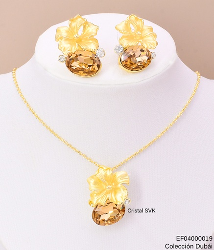 [EF04000019] SET DOR.FLOR ZIRC. AMBAR FD25528