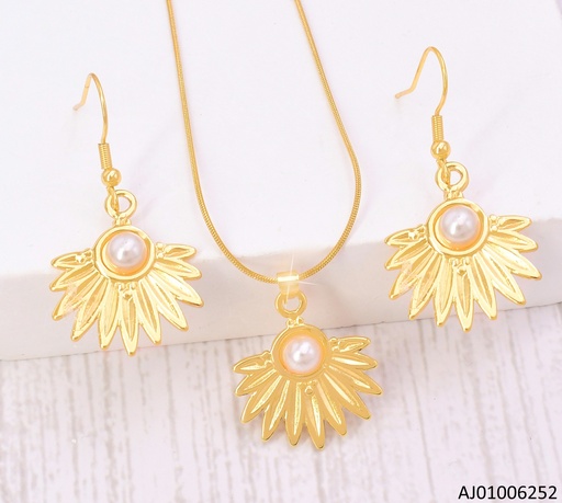 [AJ01006252] SET ABANICO INVERTIDO C/PERLA SA1388-143 (IN11)