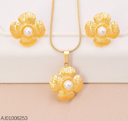 [AJ01006253] SET FLOR PQ. 4 PET. C/PERLA CENTRO SA1389-143 (IN11)