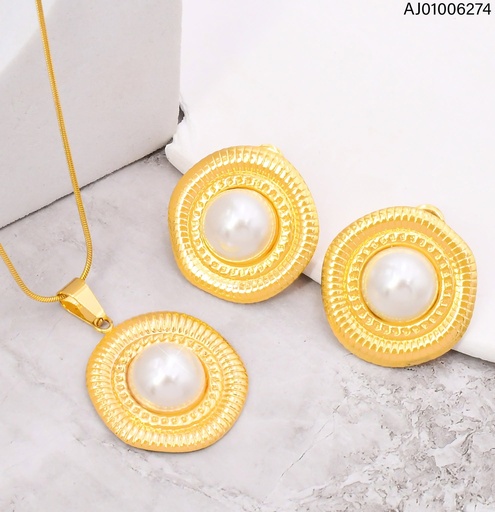 [AJ01006274] SET RD DOBLE C/MEDIA PERLA SA1412-270 (IN11)
