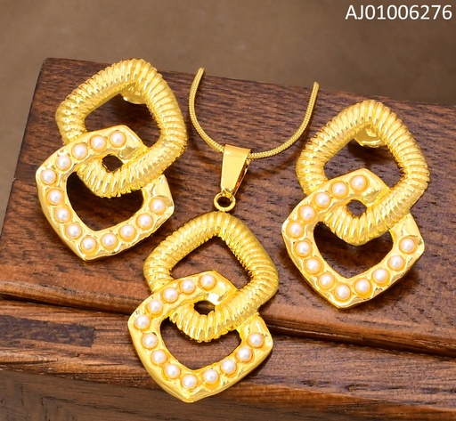[AJ01006276] SET 2 ROMBOS VERTICAL C/PERLITAS SA1414-270 (IN11)