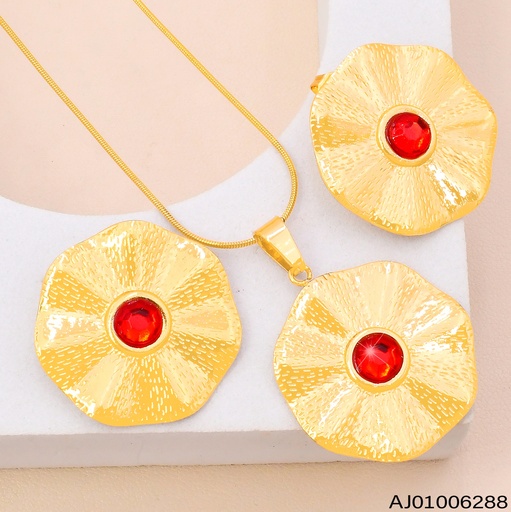 [AJ01006288] SET DOR FLOR/ZIRC. ROJA SA1426-270 (IN11)