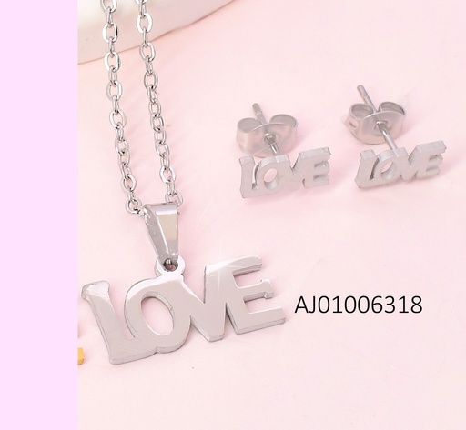 [AJ01006318] JUEGO PLAT.PALABRA "LOVE" SA1455-216 (IN11)