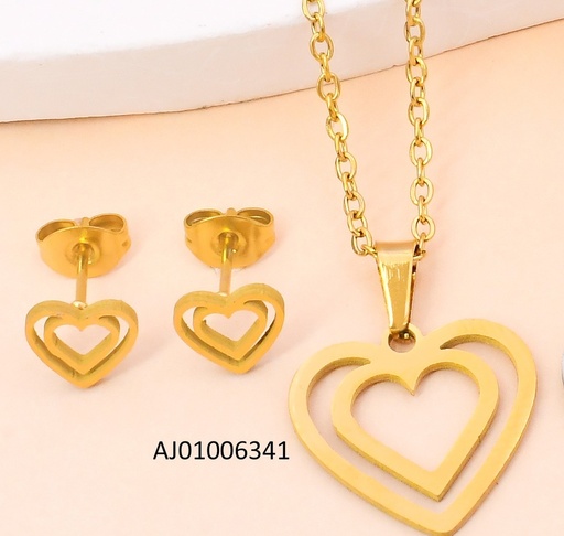 [AJ01006341] SET DOR CROQUI DOBLE CORAZON SA1478-216 (IN11)