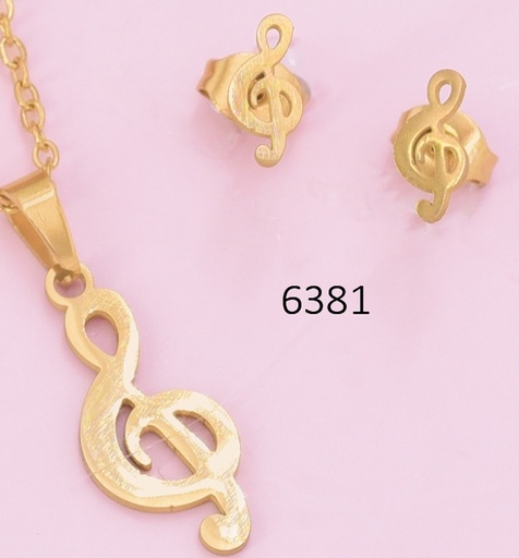 [AJ01006381] SET DOR SIGNO MUSICAL SA1518-216 (IN11) EC.