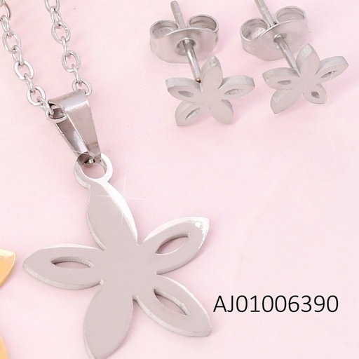 [AJ01006390] JUEGO PLAT. FLOR PETALOS CALADOS SA1527-216 (IN11)