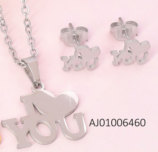[AJ01006460] JUEGO  PLAT I💛YOU SA1596-216 (IN11)