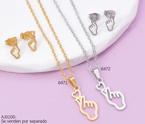 [AJ01006471] SET DOR MANO/CORAZON SA1608-216 (IN11)