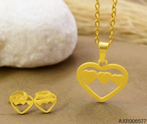 [AJ01006577] SET DOR CROQUI CORAZON / 3 CORAZONES CENTRO SA1714-216 (IN11)