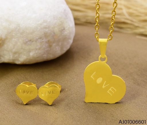 [AJ01006601] SET DOR CORAZON “LOVE“ SA1738-216 (IN11)