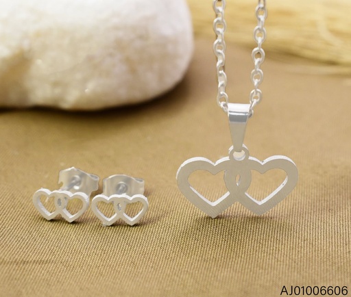 [AJ01006606] SET PLAT. CORAZON DOBLE SA1743-216 (IN11)