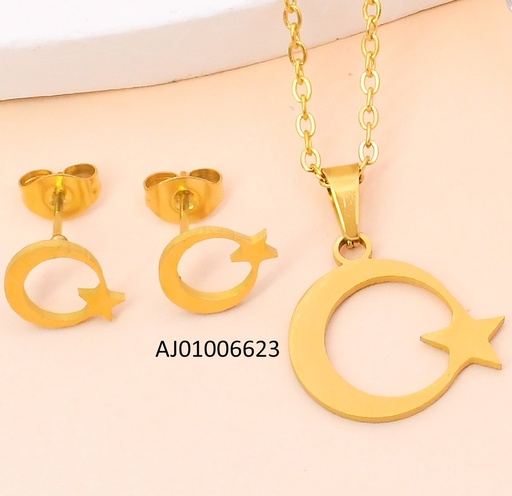 [AJ01006623] SET PLACA MEDIA LUNA C/ESTRELLA SA1760-216 (IN11)