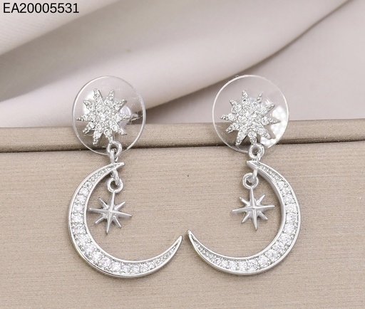 [EA20005531] ARETES PLATEADOS LUNA ZIRC. EE4826-6 (IN11)