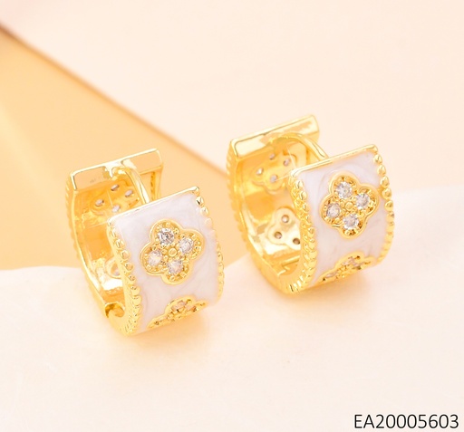 [EA20005603] ARETES HUGGIES VAN CLEEF ANCHOS NACAR/DOR EE4094-9
