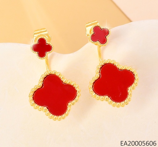 [EA20005606] ARETES TELEFONO VAN CLEEF ROJOS 2EN1 EE4160-9