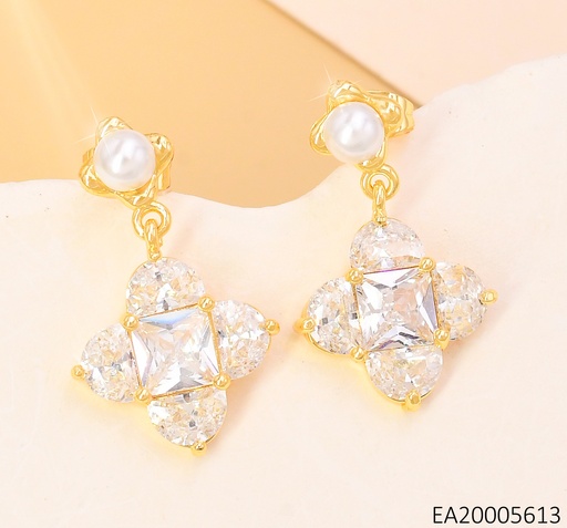 [EA20005613] ARETES PERLITA C/VAN CLEEF ZIRCONIAS EE4153-9