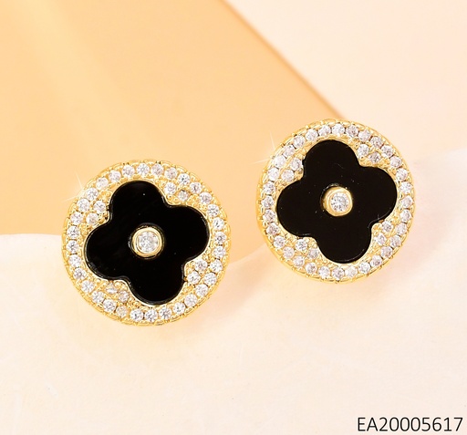[EA20005617] ARETES RD.DOR.CENTRO VAN CLEEF NEGRO EE4144-9