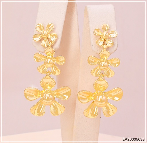 [EA20005633] ARETES DOR FLORES (3) VERTICAL EE4278-301
