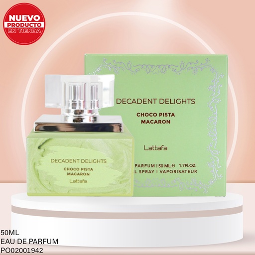 [PO02001942] PERFUME DECADENT DELIGHTS CHOCO PISTA LATTAFA EDP 50ML