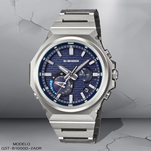 [GST-B1000D-2ADR] RELOJ CASIO G-SHOCK ANALOGO GST-B1000D-2ADR METAL PLAT.