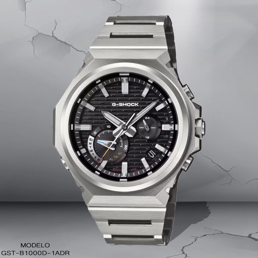 [GST-B1000D-1ADR] RELOJ CASIO G-SHOCK ANALOGO GST-B1000D-1ADR METAL PLAT.