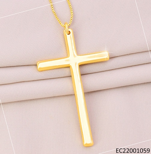 [EC22001059] CADENA DOR CRUZ LISA N6677-766