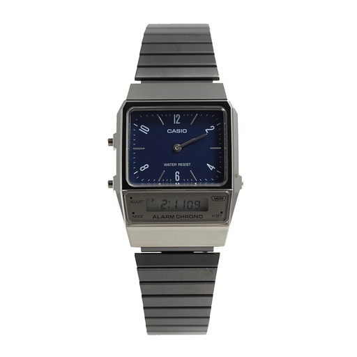 [AQ-800EB-2ADF] RELOJ CASIO ANA-DIG AQ-800EB-2ADF METAL PLAT.