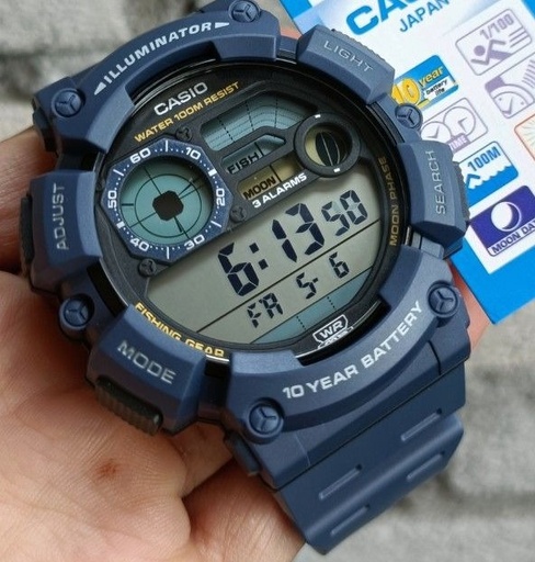 [RC02000528] RELOJ CASIO DIGITAL WS-1500H-2AVDF RESINA GRIS