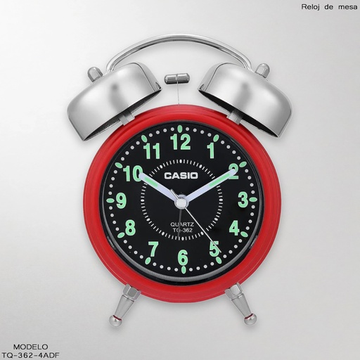 [TQ-362-4ADF] RELOJ CASIO DE MESA TQ-362-1ADF NEGRO