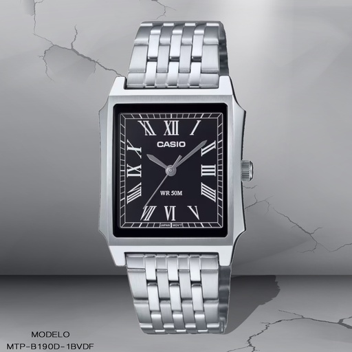 [MTP-B190D-1BVDF] RELOJ CASIO ANALOGO MTP-B190D-1BVDF METAL PLAT
