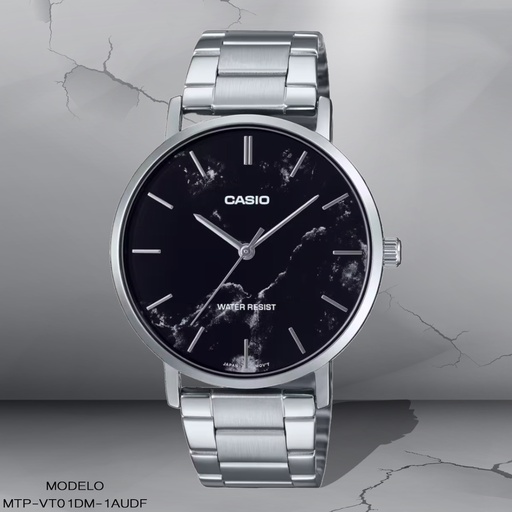 [MTP-VT01DM-1AUDF] RELOJ CASIO ANALOGO MTP-VT01DM-1AUDF METAL PLAT