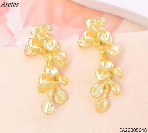 [EA20005648] ARETES DOR HOJITAS COLGANTES EE4260-301
