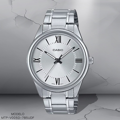 [MTP-V005D-7B5UDF] RELOJ CASIO ANALOGO MTP-V005D-7B5UDF METAL PLAT.
