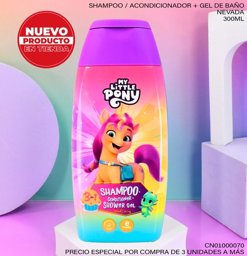 [CN01000070] SHAMPOO INFANTIL MY LITTLE PONY 300ML HB92012