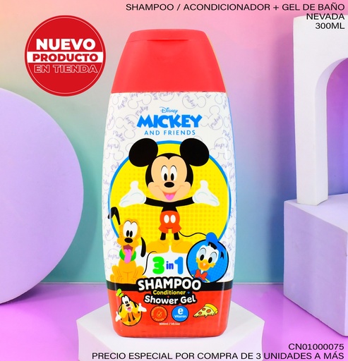 [CN01000075] SHAMPOO INFANTIL DISNEY  MICKEY AND FRIENDS 3EN1 300ML