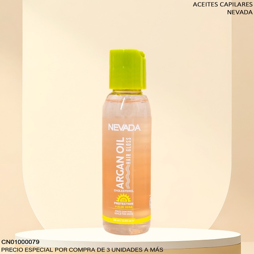 [CN01000079] GOTA NEVADA ARGAN OIL 60ML NV02809