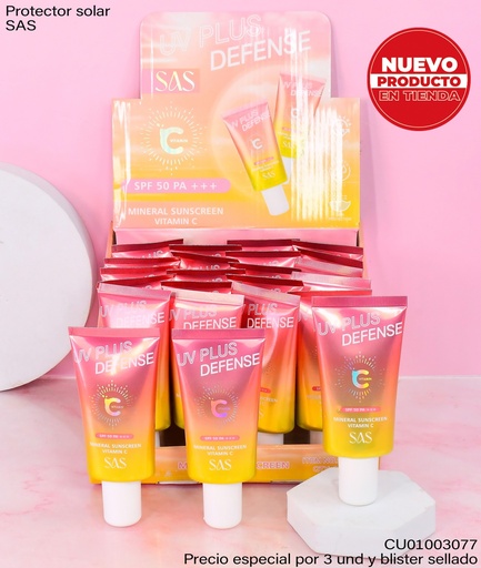 [CU01003077] BLOQUEADOR SOLAR UV PLUS DEFENSE VIT.C SAS SAH90