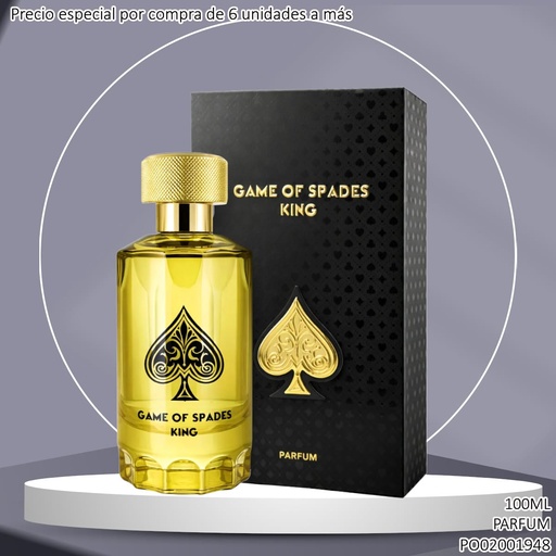 [PO02001948] PERFUME LUXURY COLLECTION GAME OF SPADES KING PARFUM 100ML