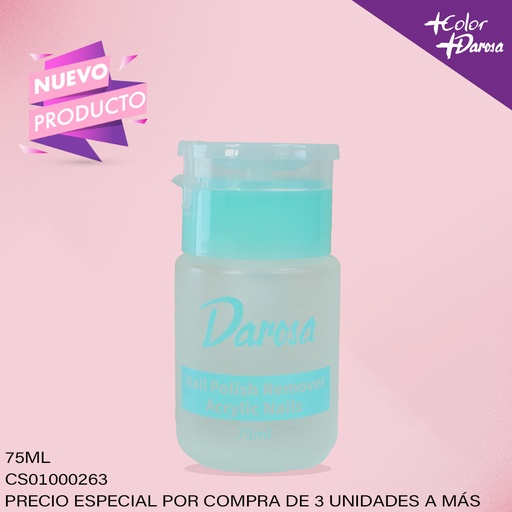 [CS01000263] REMOVEDOR DAROSA 75ML DISPENSADOR ACRILICO