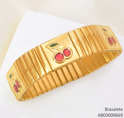 [AB03000669] BRAZALETE FLEXIBLE LINEAS/CEREZA BA2397-440 012026