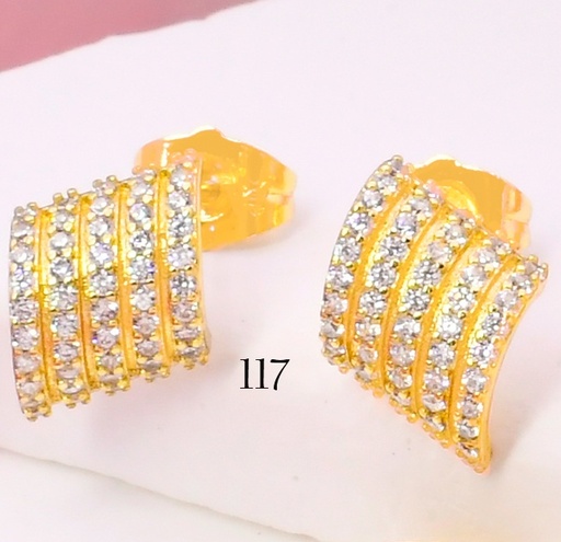 [BX02000117] ARETES BAÑO DE ORO 14K. XUPING ROMBO "C" ZIRC. EE5292-427 012026