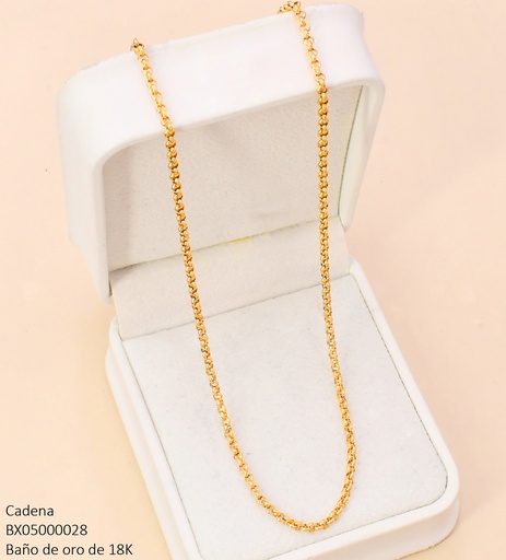 [BX05000028] CADENA BAÑO DE ORO 18K. XUPING TRAMA ROLO CE541-427 012026