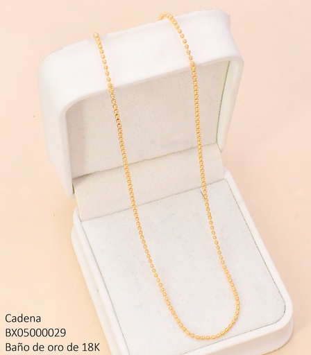 [BX05000029] CADENA BAÑO DE ORO 18K. XUPING TRAMA DOS/OV. CE543-427 012026