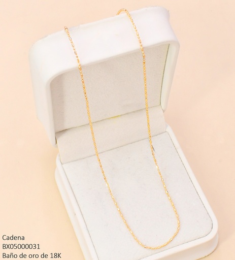 [BX05000031] CADENA BAÑO DE ORO 18K. XUPING TRAMA PUNTO/COMA CE545-427 012026