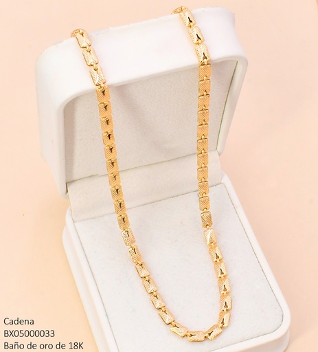 [BX05000033] CADENA BAÑO DE ORO 18K. XUPING TRAMA RECT. CE547-427 012026